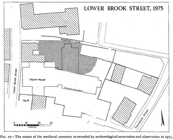 Ipswich Historic Lettering: Rosemary Lane map 1975