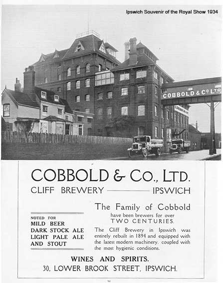 Ipswich Historic Lettering: Cobbold Brewery 1934