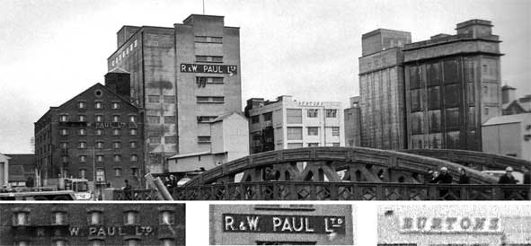 Ipswich Historic Lettering:  R&W Paul maltings 1982