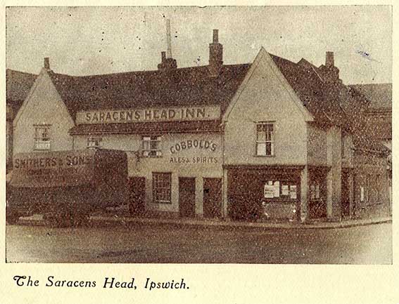 Ipswich Historic Lettering: Saracens Head 4