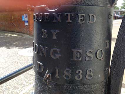Ipswich Historic Lettering: Saxmundaham pump 4