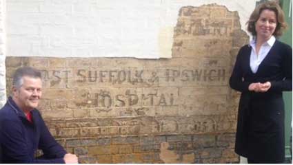 Ipswich Historic Lettering: Scarborow sign BBC pic