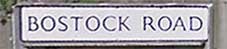 Ipswich Historic Lettering: Bostock Road sign small
