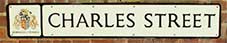 Ipswich Historic Lettering: Charles Street sign small