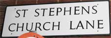 Ipswich Historic Lettering: St Stephens Ch La small