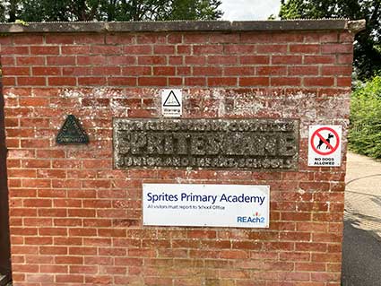 Ipswich Historic Lettering: Sprites Lane School lettering 1