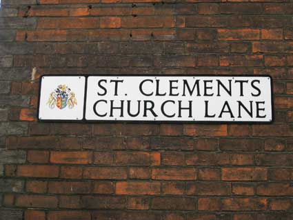Ipswich Historic Lettering: St Clements nameplate 3