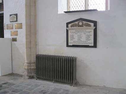 Ipswich Historic Lettering: St Clement war memorial 3