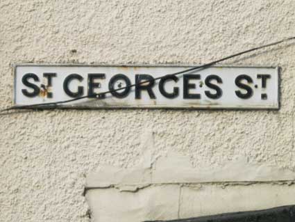 Ipswich Historic Lettering: St Georges St sign 2