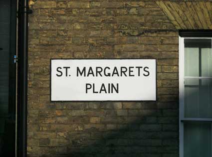 Ipswich Historic Lettering: St Margarets Plain sign