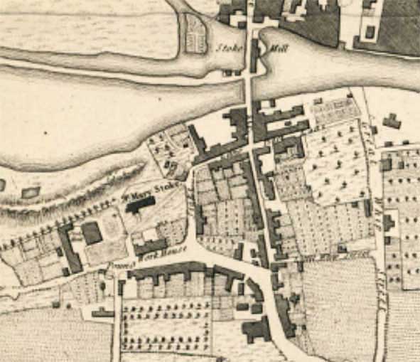 Ipswich Historic Lettering: Stoke Hall map 1780
