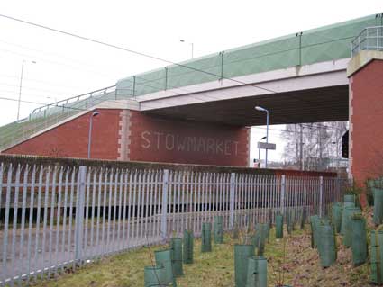 Ipswich Historic Lettering: Stowmarket bridge 1