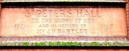 Ipswich Lettering: St Peters Hall 1a