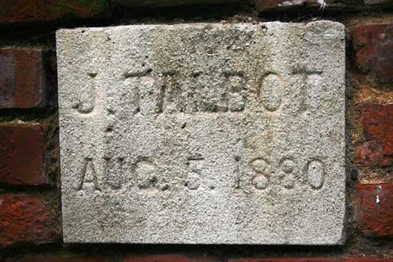 Ipswich Historic Lettering: Talbot plaque 1