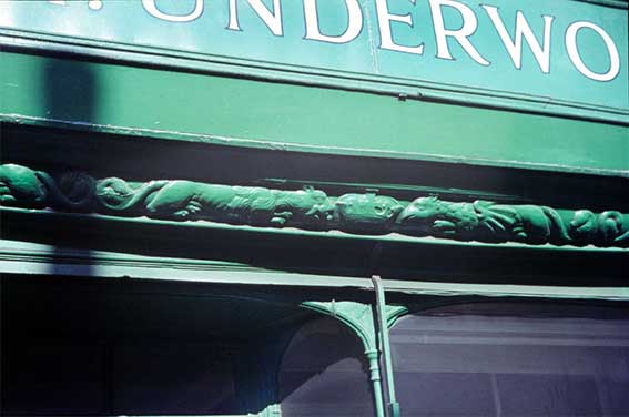 Ipswich Historic Lettering: Underwoods bressumer beam