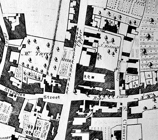 Ipswich Historic Lettering: Upper Orwell Courts map 1778