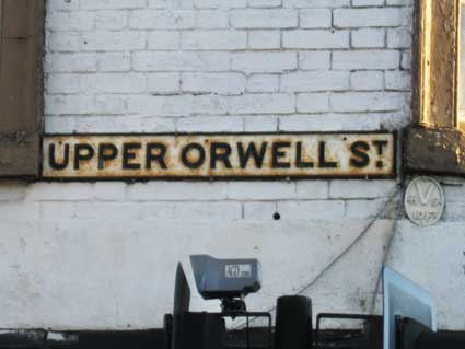Ipswich Historic Lettering: Upper Orwell St sign