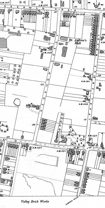 Ipswich Historic Lettering: Valley brickyard map