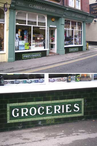 Ipswich Historic Lettering: Whitby provisions & groceries