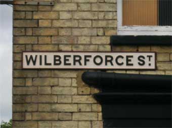 Ipswich Historic Lettering: Wilberforce St sign