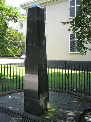 Ipswich Historic Lettering: Willis monolith 1
