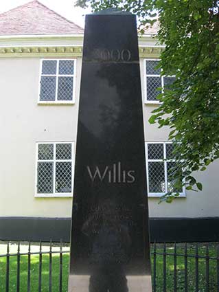 Ipswich Historic Lettering: Willis monolith 2