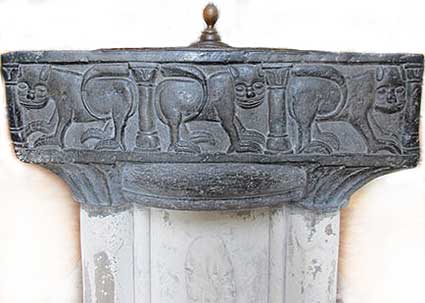 Ipswich Historic Lettering: Withypoll memorials 9 St Peter font