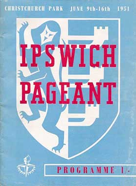 Ipswich Historic Lettering: Ipswich Pageant 1951