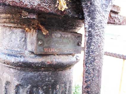 Ipswich Historic Lettering: Woodbridge Market Hill pump