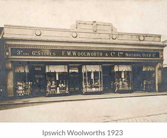 Ipswich Historic Lettering: Woolworths